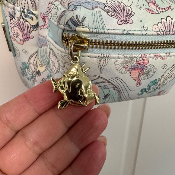 Loungefly Disney The Little Mermaid Watercolor Under the Sea Micro Mini Backpack - Picture 6 of 15
